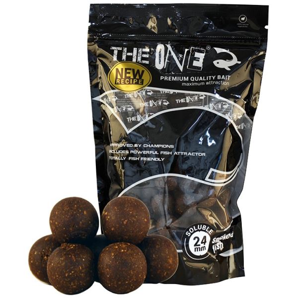 The One Boilies Rozpustné Black Soluble Chobotnice Švestka 1kg