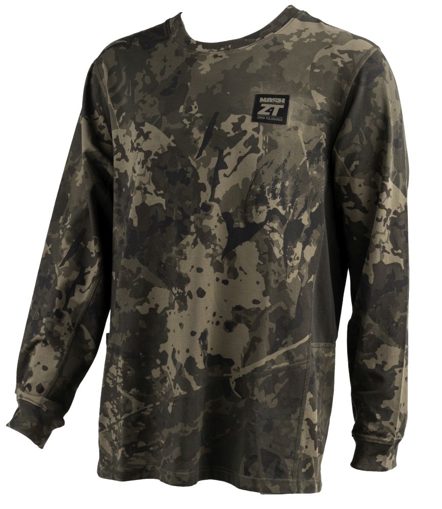 Levně Nash triko zt lite luxe long sleeve t shirt camo - xxl