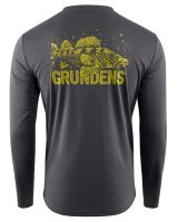 Grundéns Triko King Of The Lakes LS Tech Tee Anchor - XL