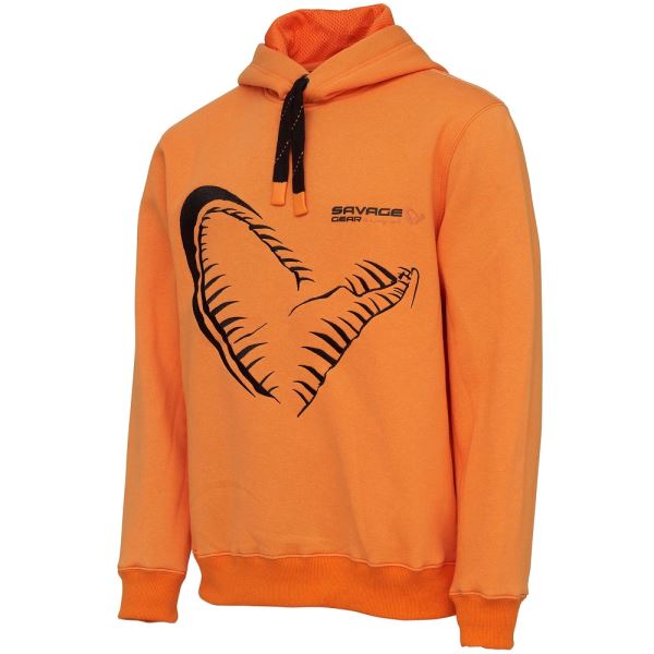 Savage Gear Mikina Mega Jaw Hoodie Sun Orange