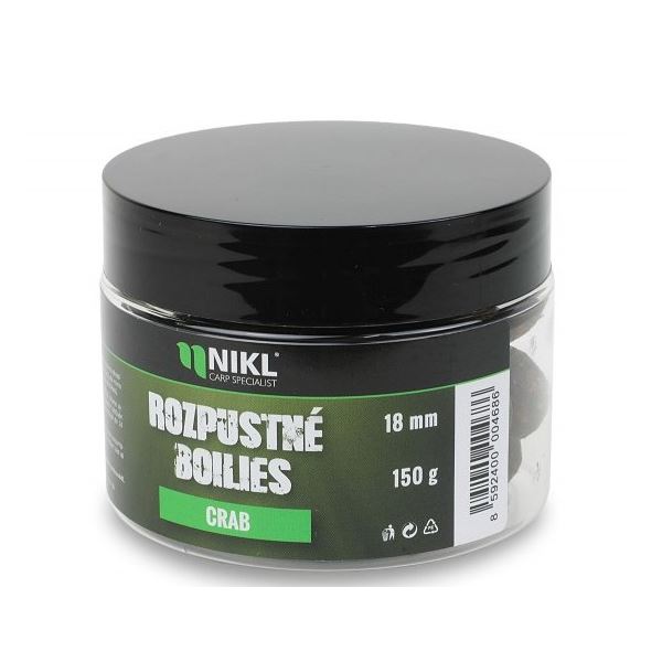 Nikl Rozpustné Boilies Crab 150 g