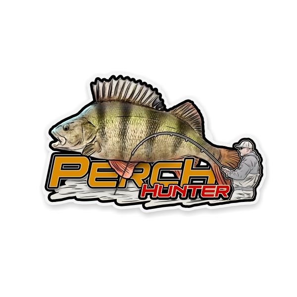 4ANGLERSDESIGN Samolepka 48 Perch Hunter