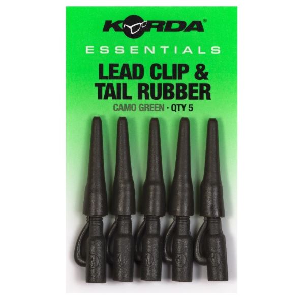 Korda Montáž Essentials Lead Clip & Tail Rubbers 5 ks