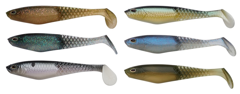 Berkley gumová nástraha powerbait cullshad mixpack clearwater - 10 cm 8 g 6 ks