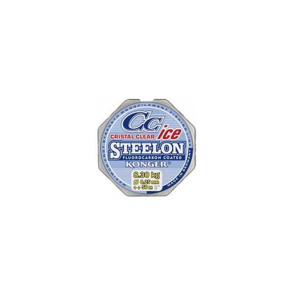 Konger Vlasec Steelon Cristal Clear Fluorocarbon Ice 50 m