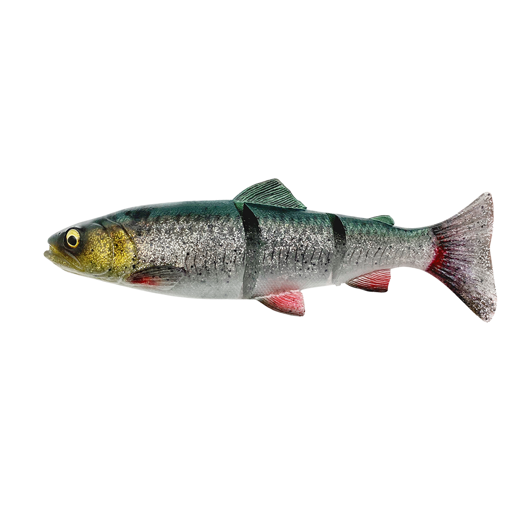 Levně Savage gear gumová nástraha 4d linethru trout slow sinking green silver - 15 cm 35 g