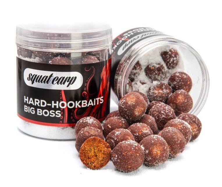 Levně Squat carp tvrzené boilies hard hookbaits big boss 170 g - 20 mm