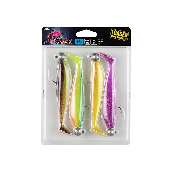 Fox Rage Gumová Nástraha Zander Pro Shad Loaded Mixed UV Colour Pack