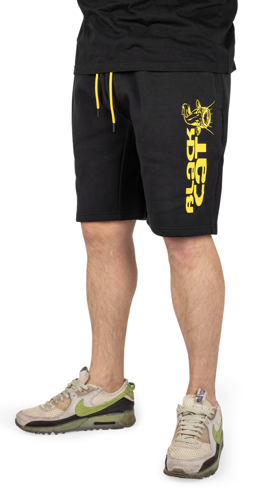 Black cat kraťasy black jogger shorts - l