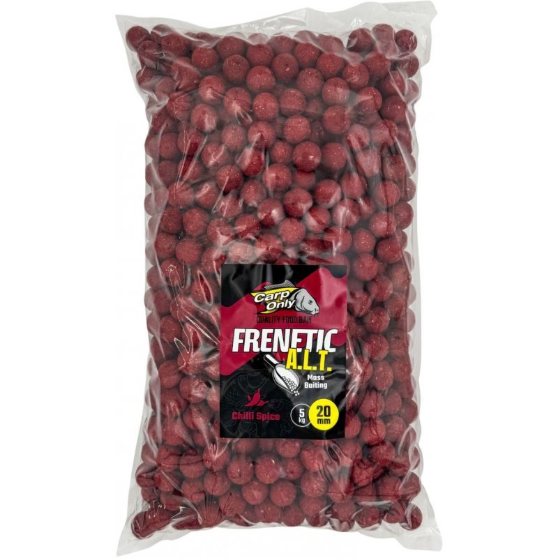 Levně Carp only boilies frenetic a.l.t. chilli spice 5 kg-24 mm