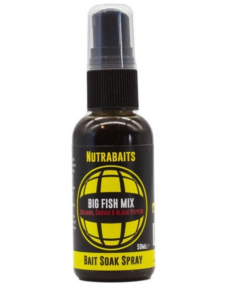 Levně Nutrabaits spray big fish mix (salmon caviar black pepper) 50 ml