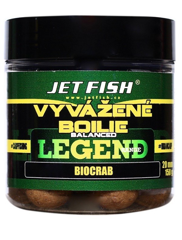 Jet Fish Vyvážené Boilie Legend Range Biokrill 250 ml (1)