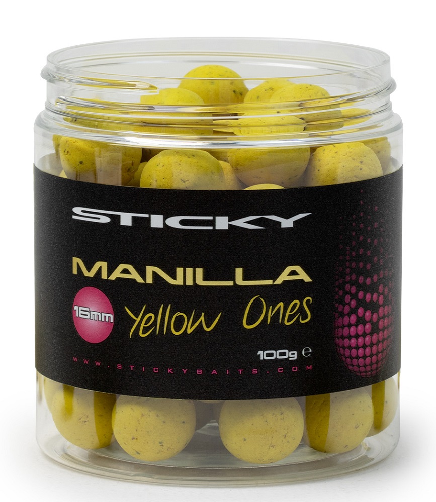 Levně Sticky baits plovoucí boilies manilla pop-ups yellow ones 100 g - 14 mm