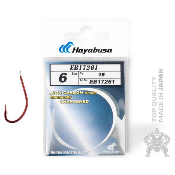 Hayabusa Háčky H.MRS172 RED 15 ks