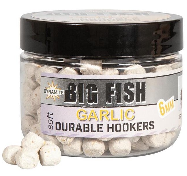 Dynamite baits měkčené pelety durable hookers garlic 6 mm