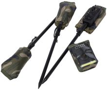 Prologic Pouzdra Na Hlásiče Fulcrum RMX Pro Alarm Reciever Padded Pouch Set 3+1 (1)