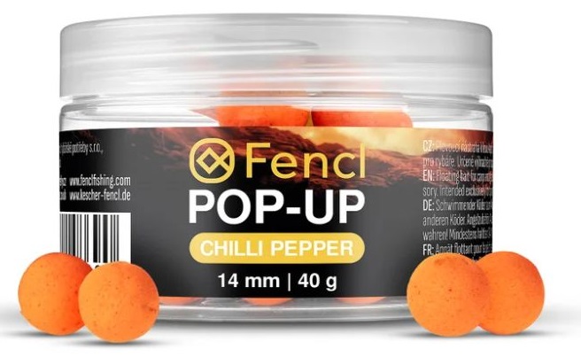 Fencl plovoucí boilie pop up chilli pepper 40 g 14 mm