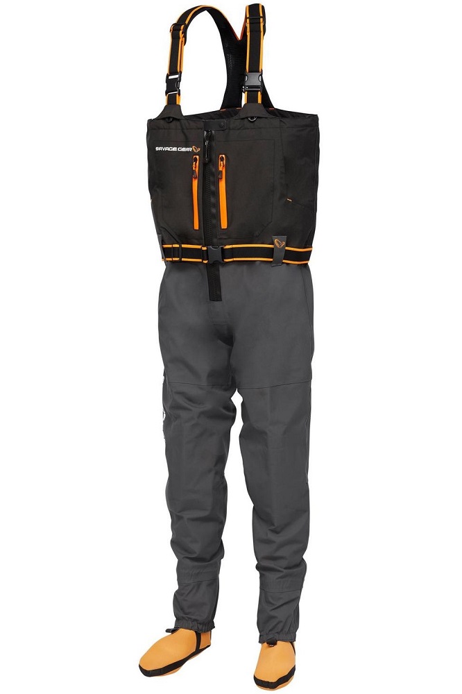 Levně Savage gear brodící kalhoty sg8 chest zip wader - ls 42-44