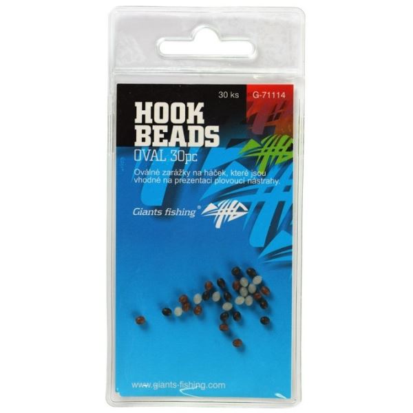 Giants Fishing Zarážka Na Háček Hook Beads Oval 30 ks