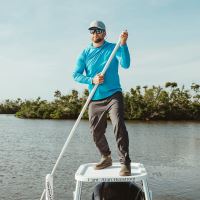 Grundéns Funkční UV Mikina Tough Sun Hoodie Anchor (10)