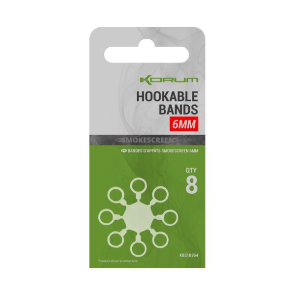 Korum Kroužky Smokescreen Hookable Bands