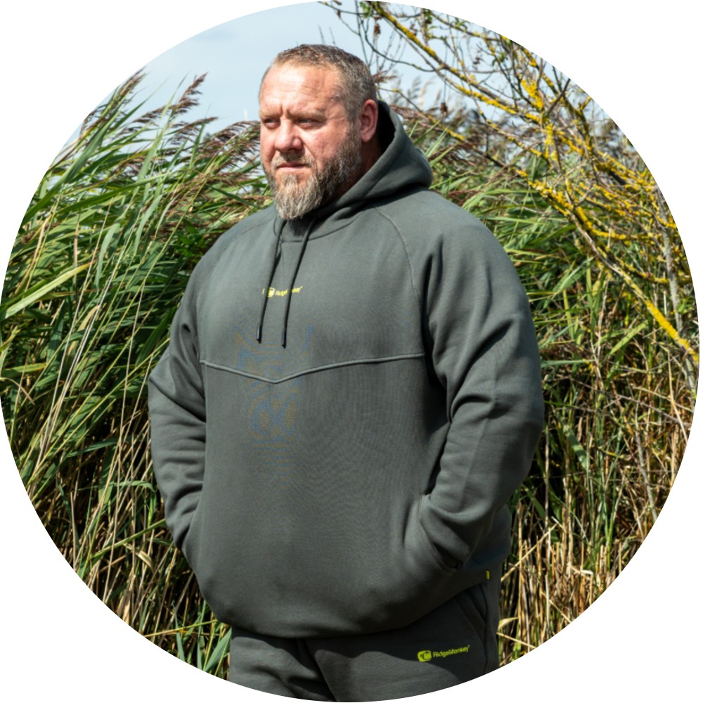 Ridgemonkey mikina s kapucí apearel thermapro heavyweight hoody green - l