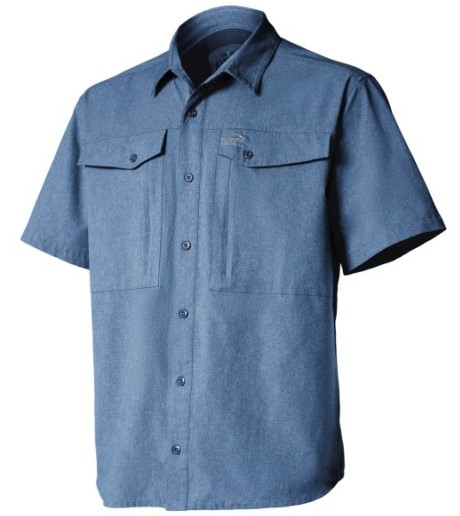 Levně Geoff anderson košile zulo ii modrá krátký rukáv - xxl