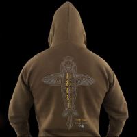 Vass Mikina Carp Rising Hoodie Khaki (4)