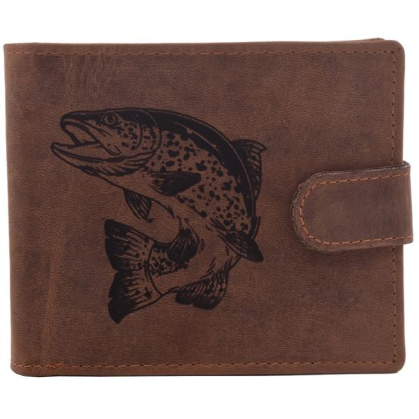 Mercucio Peněženka Světlehnědá Vzor 51 Pstruh