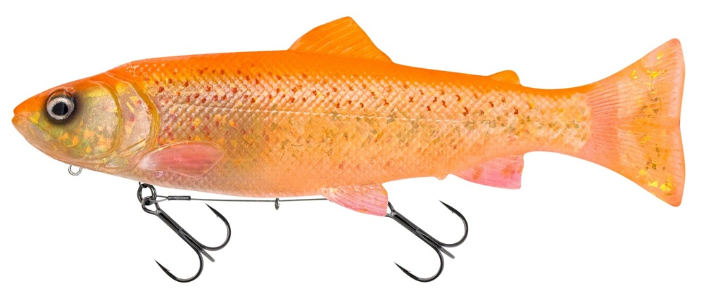 Levně Savage gear gumová nástraha 3d line thru pulsetail trout slow sinking clear golden albino - 25 cm 185 g