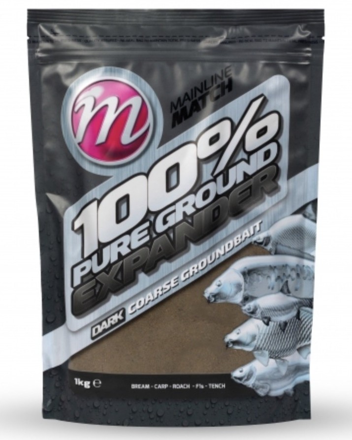 Levně Mainline krmítková směs expander mix dark 100% pure ground expander pellet 1 kg
