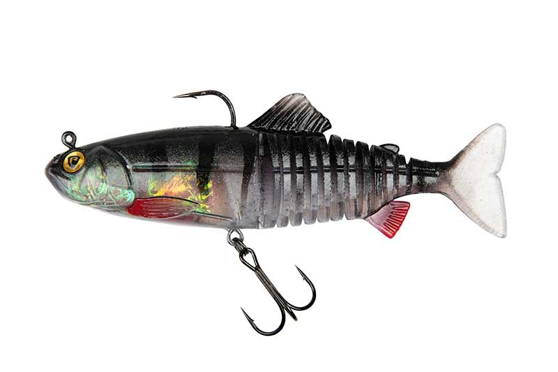 Fox rage gumová nástraha replicant jointed uv young perch - 15 cm 60 g