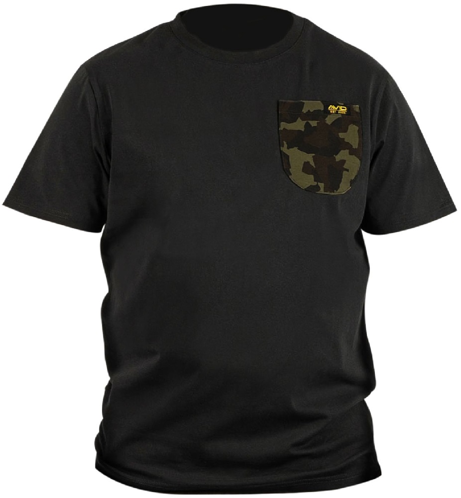 Avid carp tričko cargo t shirt black - m