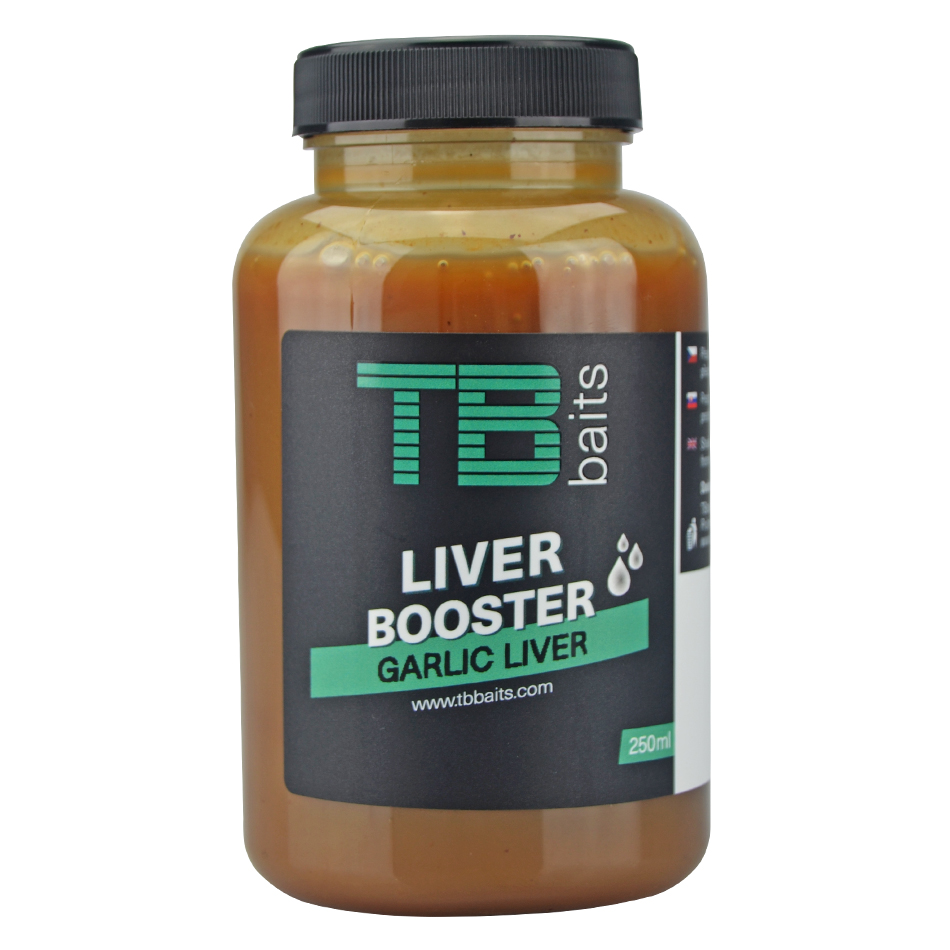 Levně Tb baits liver booster garlic liver-250 ml