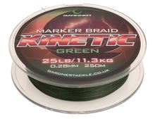Gardner Splétaná Šňůra Kinetic Marker Braid Zelená 250 m Průměr 0,28 mm / Nosnost 11,3 kg