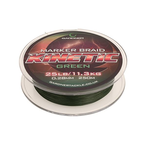 Gardner Splétaná Šňůra Kinetic Marker Braid Zelená 250 m Průměr 0,28 mm / Nosnost 11,3 kg