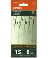 Life Orange Návazce Method Hair Rigs S2 15 lb 5 ks