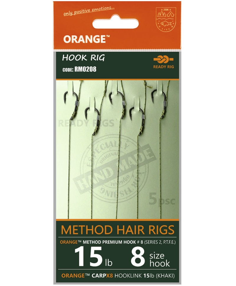 Levně Life orange návazce method hair rigs s2 15 lb 5 ks - 10