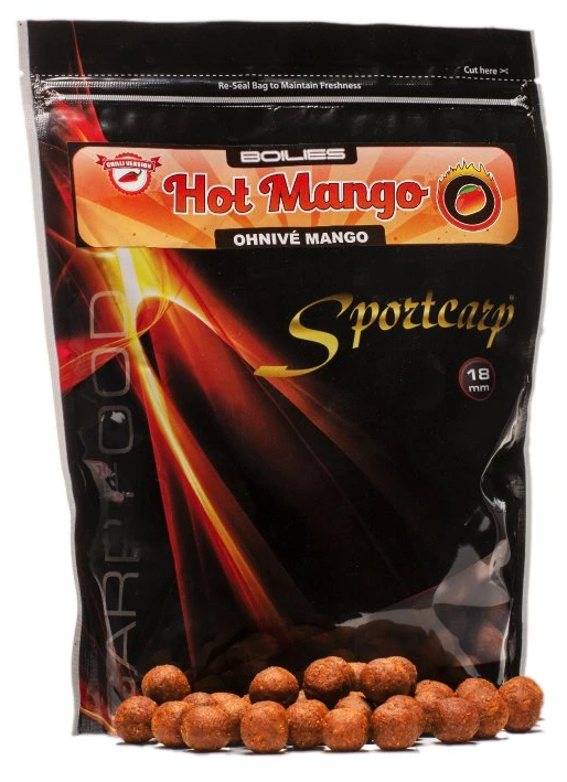 Sportcarp boilies hot mango - 4 kg 18 mm