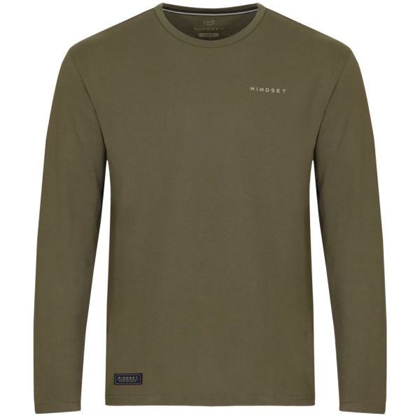 Korda Tričko s Dlouhým Rukávem Mindset Minimal LS Tee Dark Olive