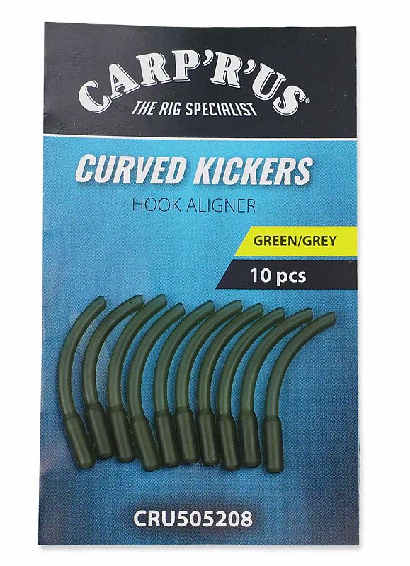 Levně Carp'r'us rovnátko curved kickers large 10 ks - olive/grey