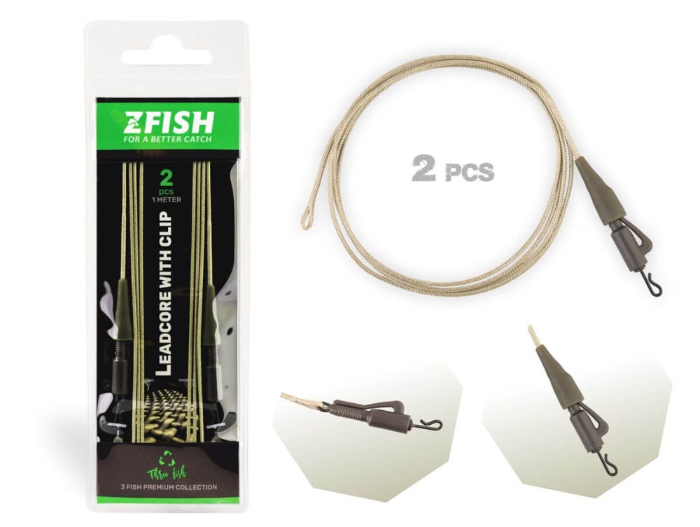 Zfish hotová montáž leadcore lead clip 2 ks