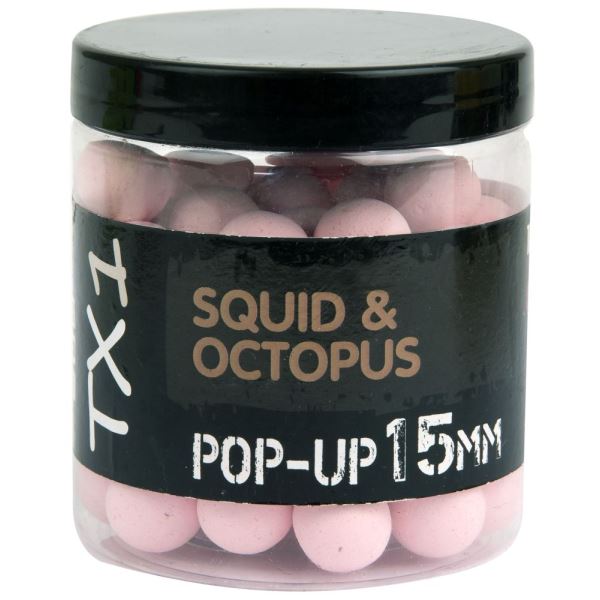 Shimano Plovoucí Boilie TX1 Pop Up Squid & Octopus Washed Out Pink