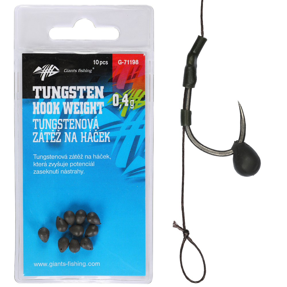 Giants fishing zátěž na háček tungsten hook weight 10 ks 0,4 g
