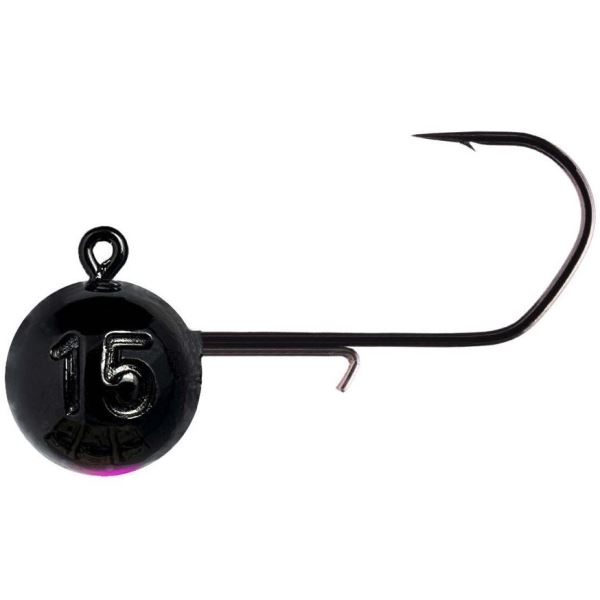 Monkey Lures Jigová Hlavička MNKY Hook Black Pink 3 ks 1/0