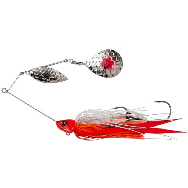 Savage Gear Třpytka Da Bush Spinnerbait Sinking Red Head Silver