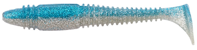 Levně Lucky john gumová nástraha pro tioga fat chrystal blue-11,4 cm 4 ks