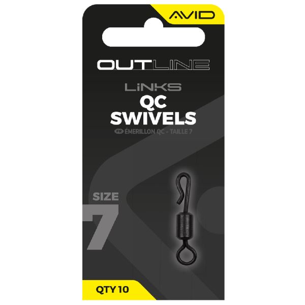 Avid Carp Obratlík Outline QC Swivel Velikosti 7