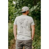 Giants Fishing Tričko Pánské Kapr s Kostrou Šedé (3)