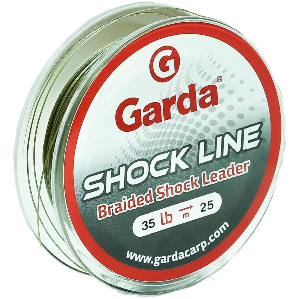 Garda Návazcová Šňůra Shock Line Zelená 25 m Nosnost 35 lb